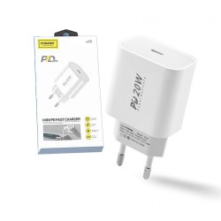 Charger Foneng EU39 Type-C Input PD 20W White Charger Foneng EU39 Type-C Input PD 20W White